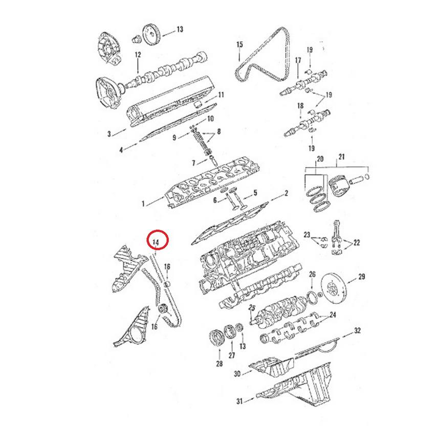 Porsche Engine Timing Belt 94410515704